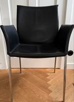 Zanotta Lia Eetkamerstoelen - 4 stuks  -prijs per stoel, Ophalen, Gebruikt, Zwart, Leer