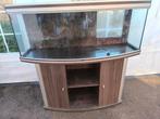 Vissen aquarium curved glas, Dieren en Toebehoren, Vissen | Aquaria en Toebehoren, Ophalen, Zo goed als nieuw, Leeg aquarium