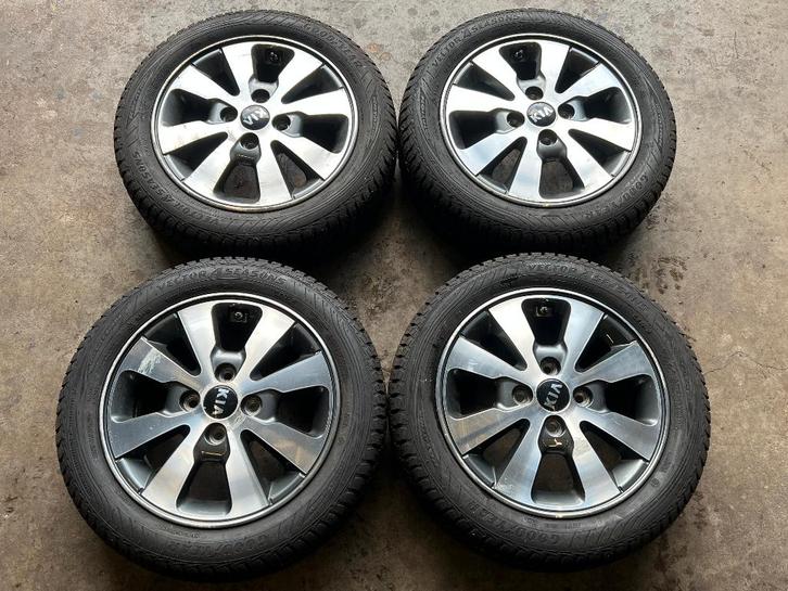 4x100 14 inch  Kia Picanto Velgen + Banden + TPMS 165/60/14, Auto-onderdelen, Banden en Velgen, Banden en Velgen, All Season, 14 inch