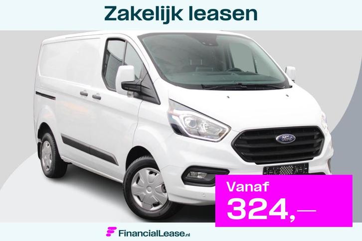 Ford Transit Custom 300 2.0 TDCI L1H1 Trend Zuid | 130pk | A, Auto's, Bestelauto's, Bedrijf, Lease, Financial lease, ABS, Adaptive Cruise Control