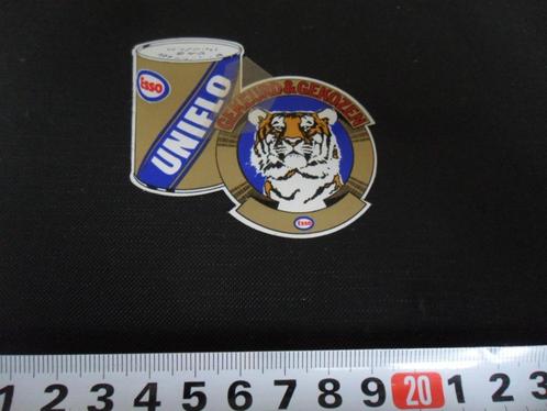 sticker ESSO uniflo motorolie gekeurd & gekozen, Verzamelen, Stickers, Zo goed als nieuw, Bedrijf of Vereniging, Ophalen