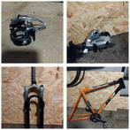 Shimano Deore Lx Sr suntour Schwalbe mountainbike onderdelen, Gebruikt, Voorvork, Shimano, Mountainbike