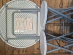 Sta tafel en twee bijpassende krukjes, Huis en Inrichting, Tafels | Statafels, Ophalen, Zo goed als nieuw