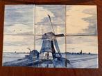 Tegeltableau delfts blauw Molen aan Poldervaart J.C. Gabriel, Ophalen