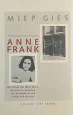 Herinneringen aan Anne Frank, Ophalen of Verzenden, Tweede Wereldoorlog, Gelezen, Miep Gies