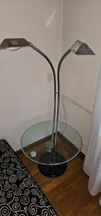 Bijzet tafel met lampen glas, Ophalen, Glas, Minder dan 100 cm