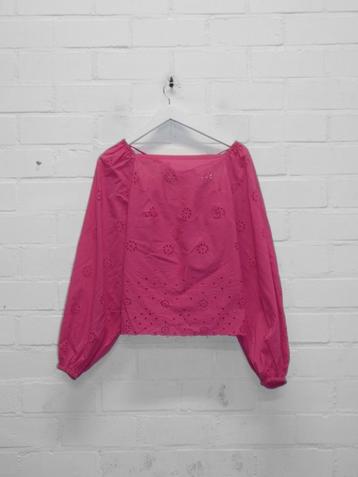 Refined Department - Roze broderie blouse maat XS - Nieuw beschikbaar voor biedingen