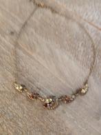 Ketting brons met groen/bruin tinten, Verzenden, Zo goed als nieuw, Bruin, Overige materialen