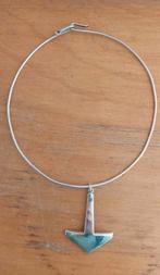 Vintage spang B. Poulsen (Deens)met grote hanger, zilver 925, Ophalen of Verzenden, Zo goed als nieuw, Zilver, Zilver