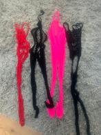 4 sexy visnet bodystockings kinky maat L, Verzenden, Zo goed als nieuw