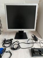 HP LA1956x monitor en Targus dock 130, Gebruikt, Ophalen