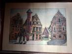oude aquarel-pentekening Dierckx, Ophalen of Verzenden