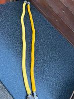 2 Flexibele gele gasslangen 80 cm, Ophalen of Verzenden, Zo goed als nieuw
