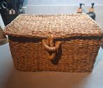 Rechthoekige mand, opbergmand met deksel, zeegras,  HM Home, Overige materialen, Mand, Nieuw, Ophalen of Verzenden