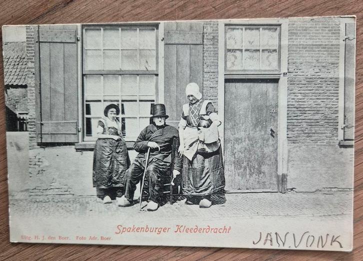 Oude ansichtkaart Spakenburgse klederdracht, Verzamelen, Ansichtkaarten | Nederland, Gelopen, Voor 1920, Ophalen of Verzenden