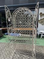 Massief smeedijzeren wijnrek 138 flessen - wijnkast oud wit, Huis en Inrichting, Woonaccessoires | Wijnrekken, Ophalen, Gielen