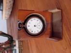 Zakhorloge zilver 800 in houten doosje 1880/1930, Antiek en Kunst, Antiek | Klokken, Ophalen of Verzenden