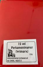 Perkamentpapier 15 vellen, Ophalen of Verzenden, Nieuw, Materiaal