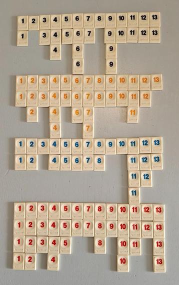 Losse STENEN van Rummikub Goliath nr 290 (kleine stenen) beschikbaar voor biedingen