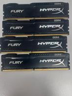 DDR4 Kingston hyperx  Fury 4x4gb  set 16gb 2666, Computers en Software, RAM geheugen, Ophalen, DDR4, Zo goed als nieuw, Desktop