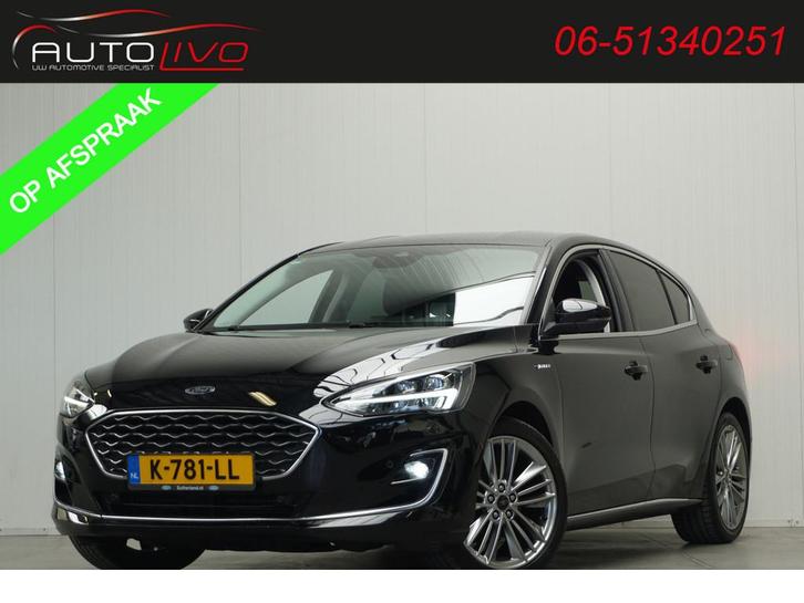 Ford Focus 1.0 EcoBoost Hybrid Vignale LEER LED B&O HEAD UP, Auto's, Ford, Te koop, Focus, ABS, Achteruitrijcamera, Airbags, Airconditioning