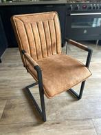 Eetkamerstoel cognac - 4 stuks - MX Sofa, Ophalen, Bruin, Zo goed als nieuw, Vier