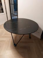 Ronde tafel marmeren blad, Ophalen, Zo goed als nieuw
