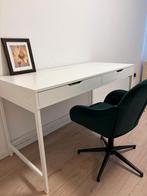 Witte Bureau met Lades - Zo Goed Als Nieuw, Ophalen of Verzenden, In hoogte verstelbaar, Zo goed als nieuw, Bureau