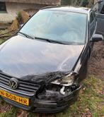 Volkswagen Polo 1.2 44KW 2007 Zwart let op: rijdbare vschade, Auto diversen, Schadeauto's, Ophalen, Volkswagen, 1198 cc, Zwart