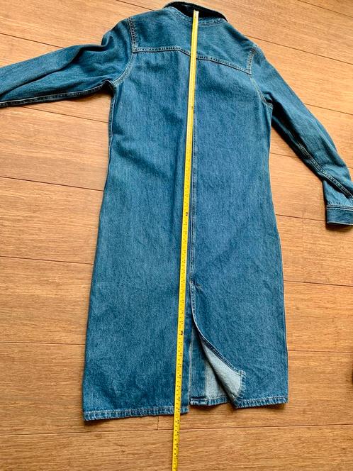 Calvin Klein Spijkerjurk, maat M, 38-40, Kleding | Dames, Jurken, Zo goed als nieuw, Maat 38/40 (M), Blauw, Onder de knie, Verzenden