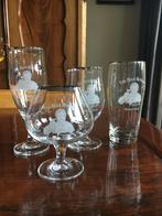 Michael Jackson Bierglazen - Ritzenhoff Cristal Set van 4, Verzamelen, Biermerken, Ophalen, Zo goed als nieuw, Glas of Glazen