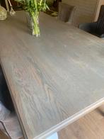 Landelijke eettafel te koop vergrijsd eikenhout, Ophalen, Eikenhout, 200 cm of meer, 50 tot 100 cm