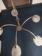 Mooie lamp messing 5 arms plus mooi schilderij nieuw., Ophalen of Verzenden, Zo goed als nieuw