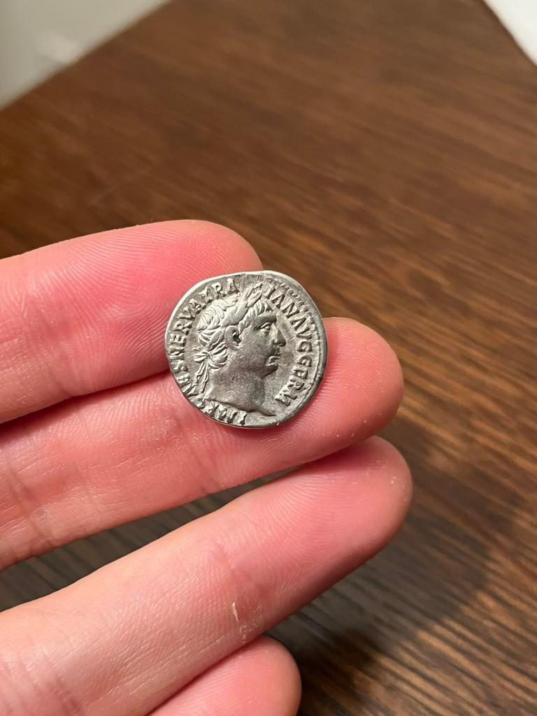 Romeinse Denarius Trajanus schaars, Ophalen of Verzenden, Italië