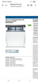 Bosch Serie | 4 Inbouw Vaatwasser 60cm   Gebruikt, Witgoed en Apparatuur, Vaatwasmachines, Ophalen, Gebruikt, 60 cm of meer, Minder dan 10 liter