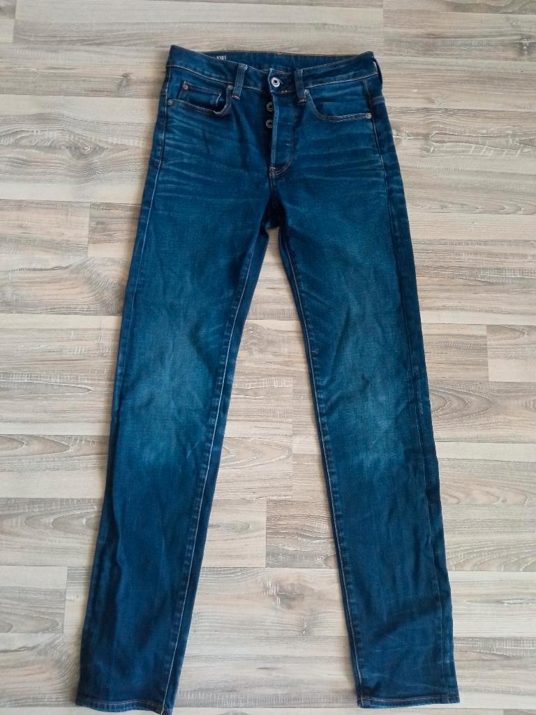 G-Star Raw 3301 27-34 Slimfit, Kleding | Heren, G-Star Raw, W32 (confectie 46) of kleiner, Zo goed als nieuw, Verzenden