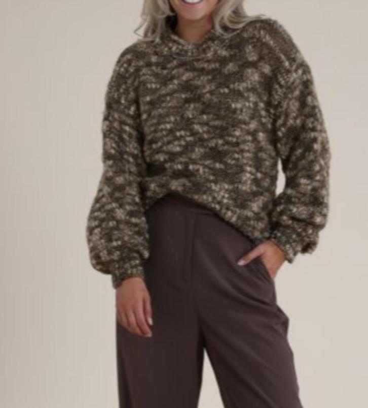 Gemeleerde trui van Nukus XL, Kleding | Dames, Truien en Vesten, Zo goed als nieuw, Maat 42/44 (L), Bruin, Ophalen of Verzenden