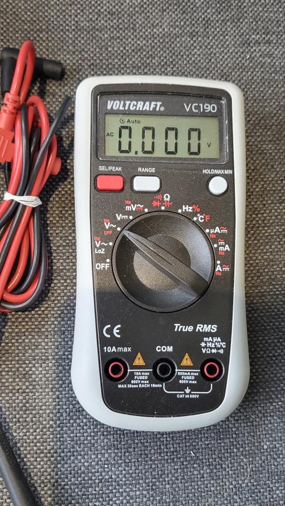Voltcraft VC190 multimeter zo goed als nieuw, Ophalen of Verzenden, Zo goed als nieuw, Multimeter