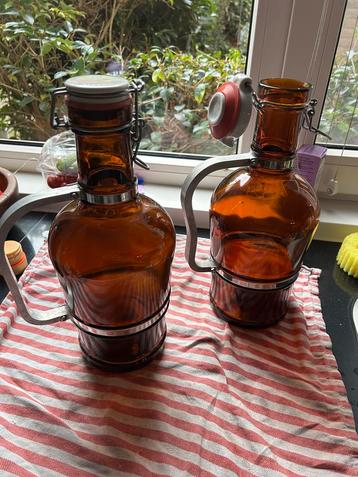 Bierflessen beugelflessen “growlers”  2L beschikbaar voor biedingen