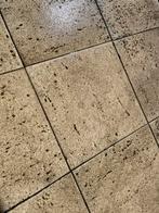 Beige Keramische Terrastegels +/- 35m2. Maat 40x40x4 cm, Tuin en Terras, Overkappingen, Ophalen, Zo goed als nieuw, Tuinpaviljoen