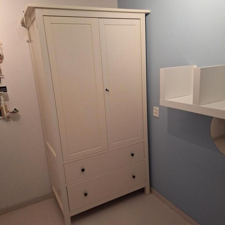 Witte Kledingkast met Lades, Huis en Inrichting, Kasten | Kledingkasten, Zo goed als nieuw, 150 tot 200 cm, 100 tot 150 cm, 50 tot 75 cm