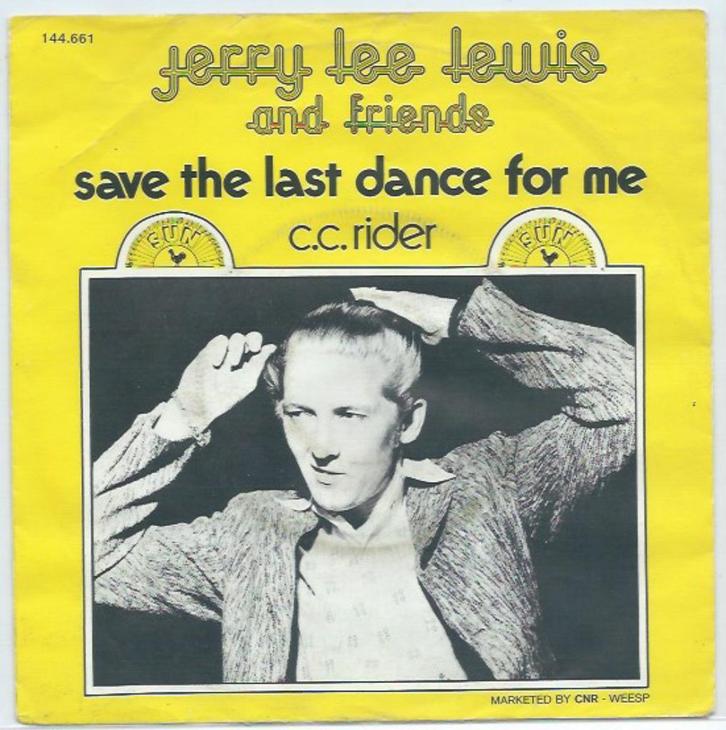 Jerry Lee lewis- Save the Last dance/ C.C. Rider, Cd's en Dvd's, Vinyl Singles, Zo goed als nieuw, Maxi-single, Pop, 12 inch, Verzenden