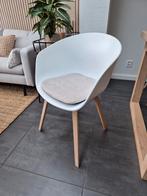 6x HAY About a Chair eetkamerstoelen (oak, white) + kussens, Ophalen, Zo goed als nieuw, Wit, Vijf, Zes of meer stoelen
