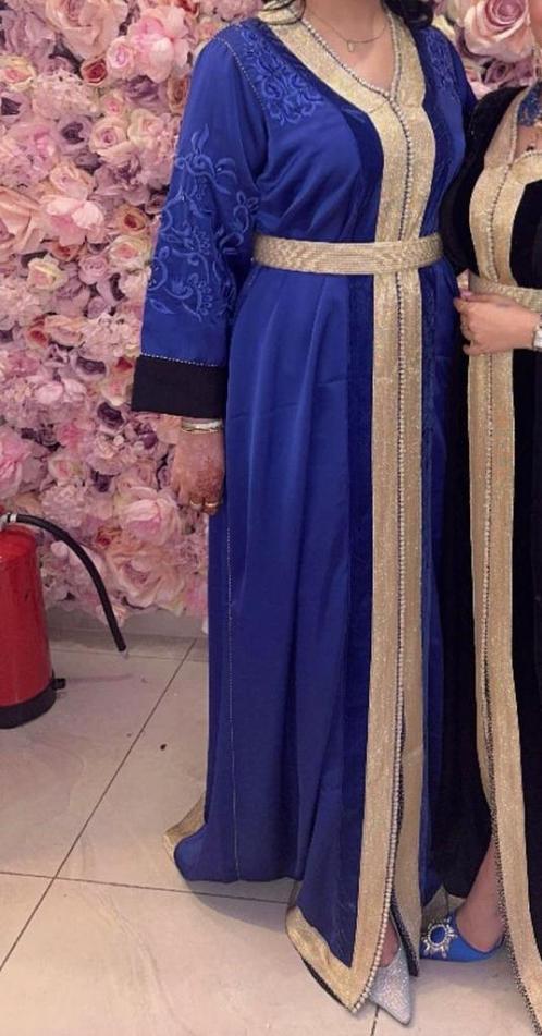 Kaftan, Kleding | Dames, Gelegenheidskleding, Zo goed als nieuw, Galajurk, Maat 46/48 (XL) of groter, Blauw, Ophalen of Verzenden