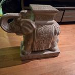 Vintage Olifant Plantentafel / Bijzettafel, Ophalen, Gebruikt, Overige materialen, Dierenbeeld