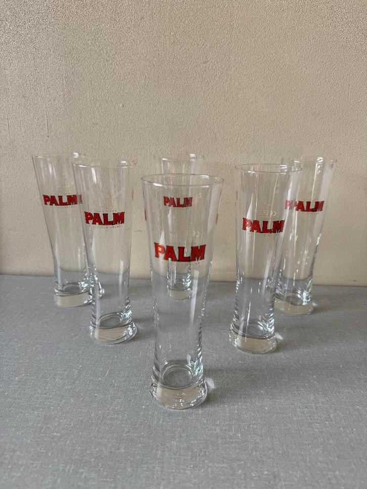 6 NIEUWE bierglazen PALM bierglas - glas - glazen 0,25 L, Verzamelen, Biermerken, Nieuw, Glas of Glazen, Palm, Ophalen of Verzenden