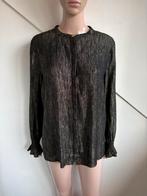 Fabienne Chapot studio blouse maat 38 zwart goud glinster, Ophalen of Verzenden, Zo goed als nieuw, Maat 38/40 (M), Zwart