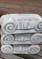 4 halve stenen Ornamenten ZGAN gehele set, Tuin en Terras, Tuinbeelden, Ophalen, Zo goed als nieuw, Steen