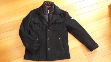 STONES zwarte wollen winter jas maat 46 valt als 48 zgan  beschikbaar voor biedingen