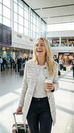 Chique Jasje / Colbert ZARA | Bouclé, Verzenden, Zo goed als nieuw, Jasje, Maat 36 (S)